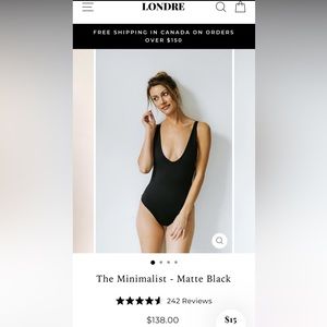 Londre The Minimalist One Piece Swimsuit